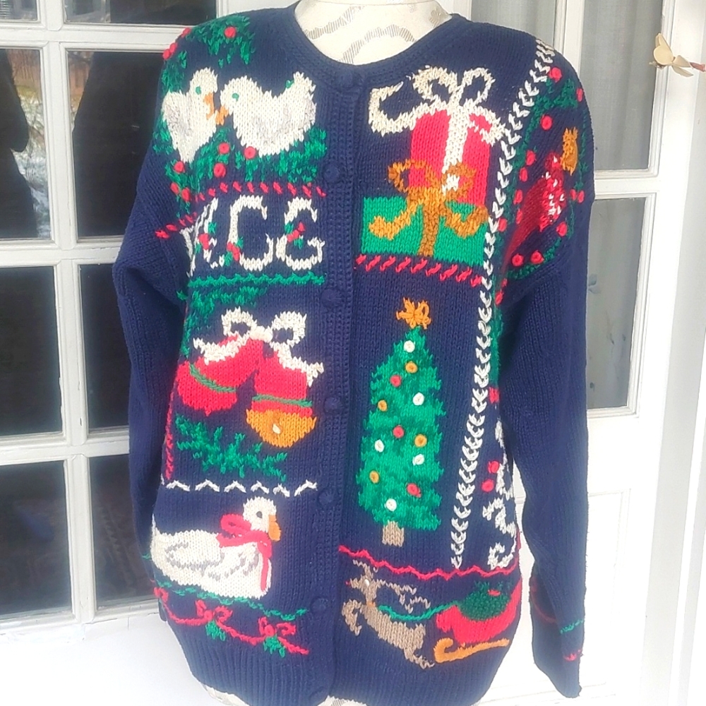 Northern Isles Petites Handknitted Vintage Holiday Sweater